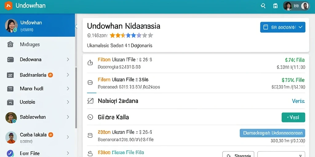 Tampilan antarmuka yang intuitif memudahkan navigasi.